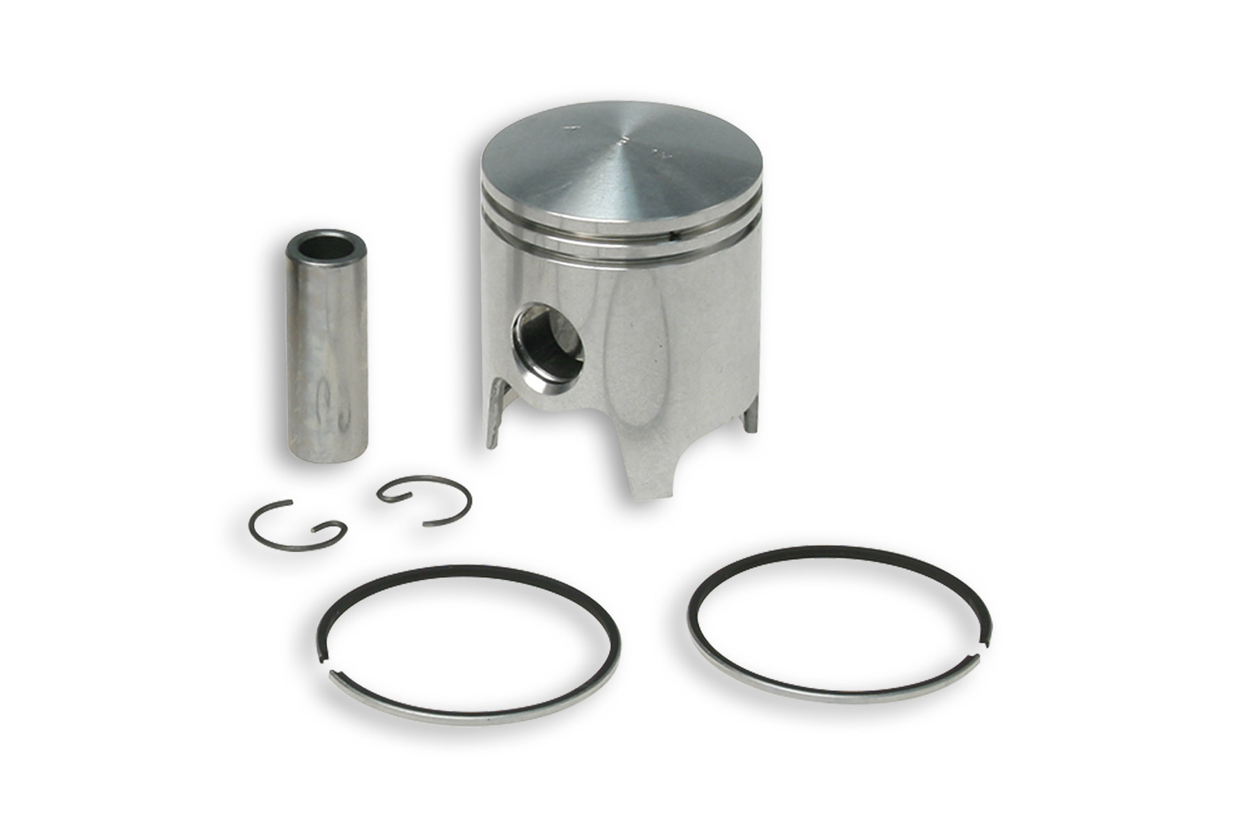 Malossi Piston 2T D.40 with pin D.12 and 2 rectangular rings size CC